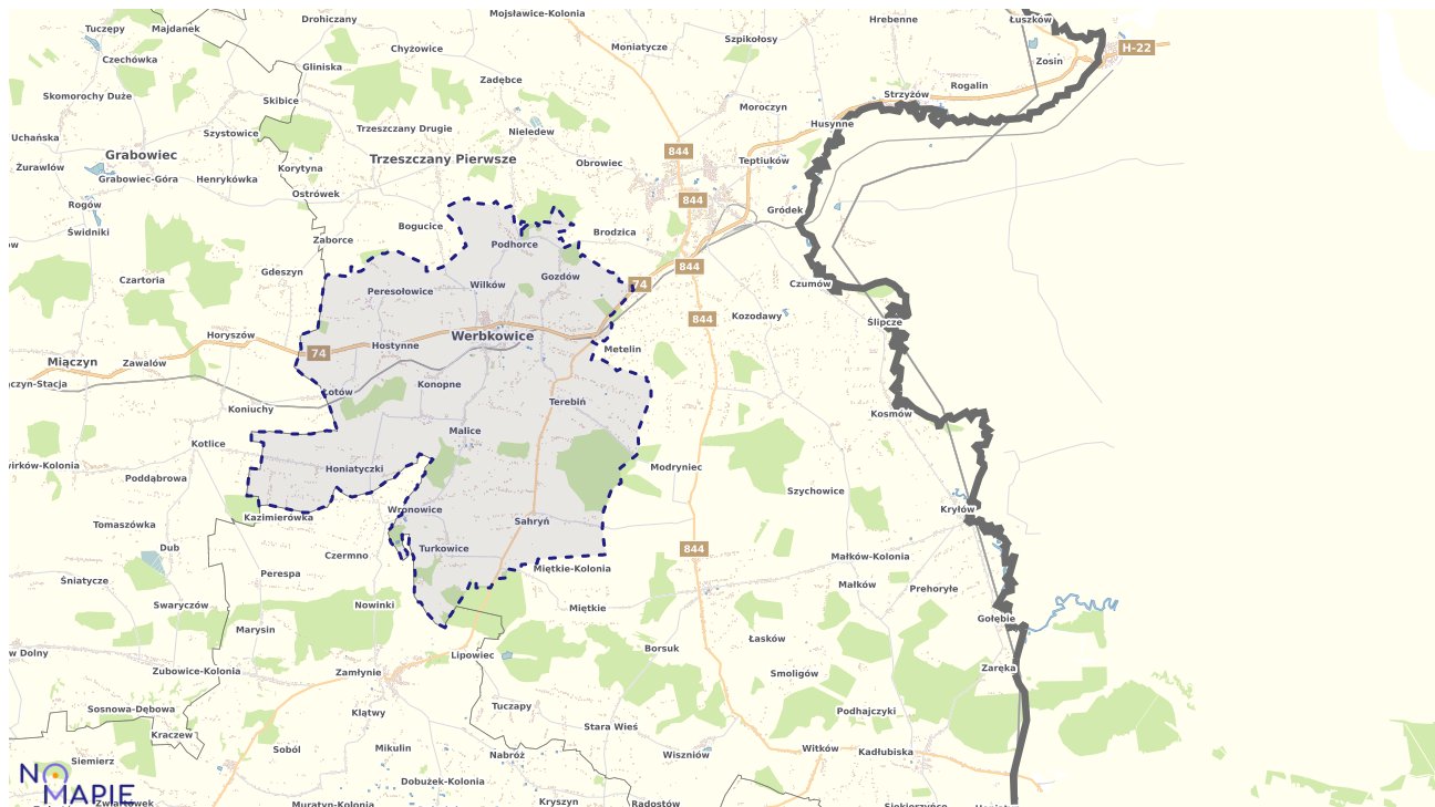 Mapa wyborów do sejmu Werbkowice